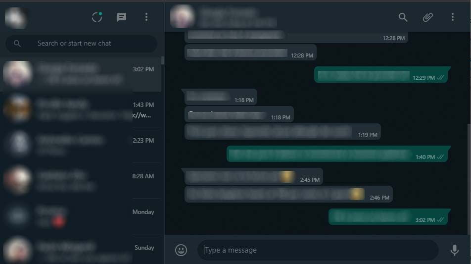 Whatsapp-Web-Scuro-Console-Chrome