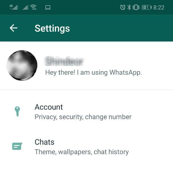Whatsapp tema scuro - 3 Impostazioni