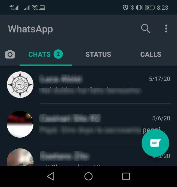 Whatsapp tema scuro - 6 Dark