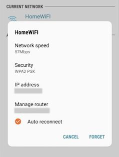 trovare ip router - android