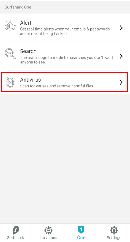 Surfshark VPN - Antivirus Android